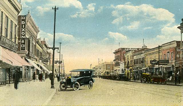 Click for artist credits. 5th Street South Lethbridge Historical Photo